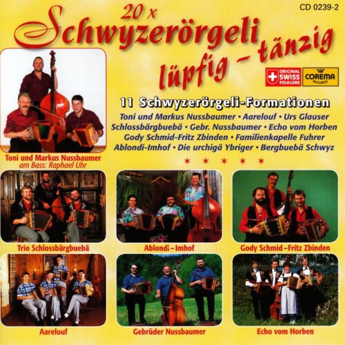Cover 20 x Schwyzerörgeli lüpfig - tänzig