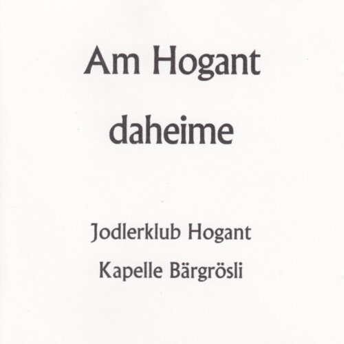 Cover Am Hogant daheime