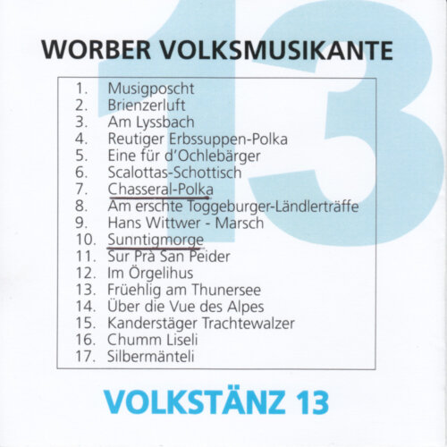 Cover Volkstänz 13